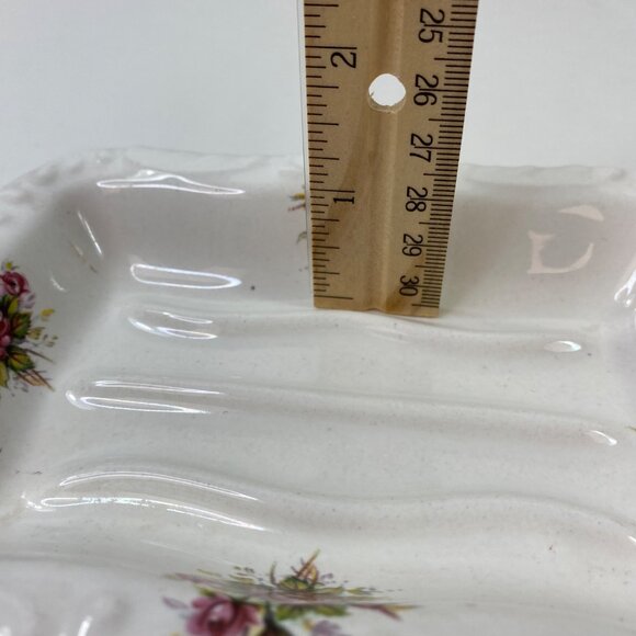 Vintage VB Athena Floral Shaving Mug Brush Holder & Soap Dish Set Vintage - Picture 13 of 16
